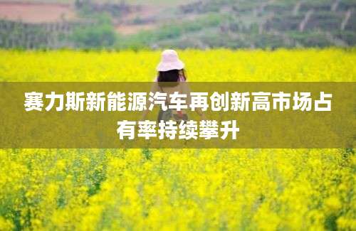 赛力斯新能源汽车再创新高市场占有率持续攀升