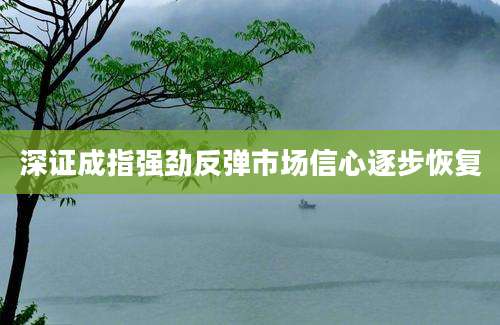 深证成指强劲反弹市场信心逐步恢复