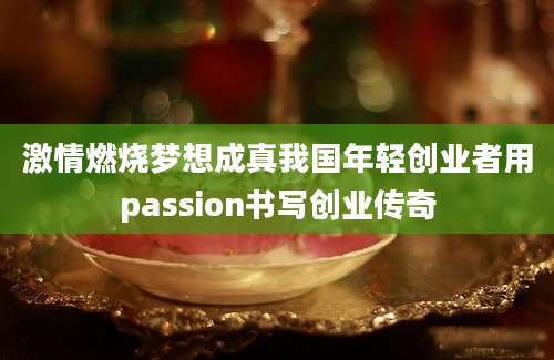 激情燃烧梦想成真我国年轻创业者用passion书写创业传奇