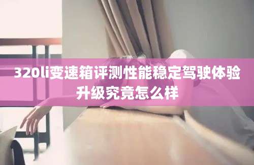320li变速箱评测性能稳定驾驶体验升级究竟怎么样