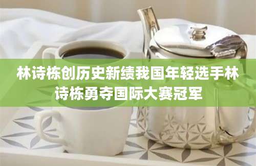林诗栋创历史新绩我国年轻选手林诗栋勇夺国际大赛冠军