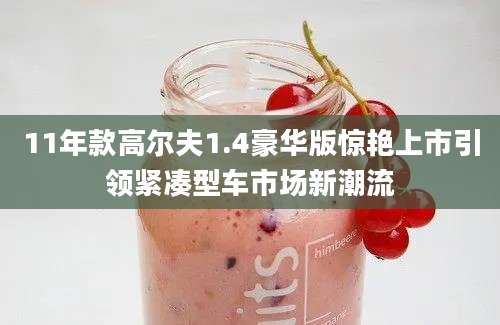 11年款高尔夫1.4豪华版惊艳上市引领紧凑型车市场新潮流