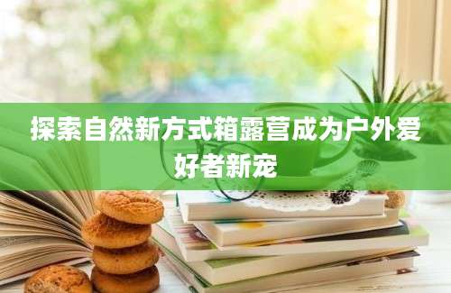 探索自然新方式箱露营成为户外爱好者新宠