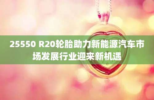 25550 R20轮胎助力新能源汽车市场发展行业迎来新机遇