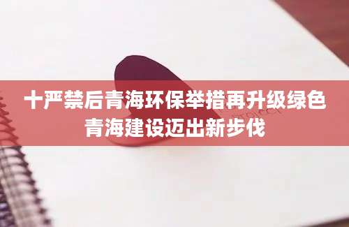 十严禁后青海环保举措再升级绿色青海建设迈出新步伐