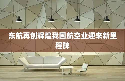 东航再创辉煌我国航空业迎来新里程碑