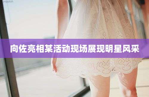 向佐亮相某活动现场展现明星风采