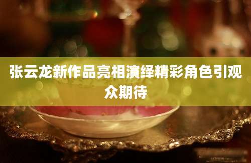 张云龙新作品亮相演绎精彩角色引观众期待