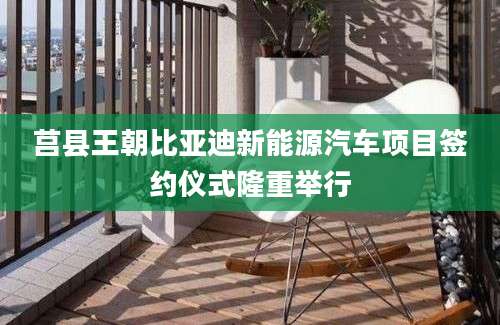 莒县王朝比亚迪新能源汽车项目签约仪式隆重举行