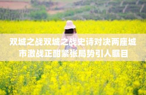 双城之战双城之战史诗对决两座城市激战正酣紧张局势引人瞩目