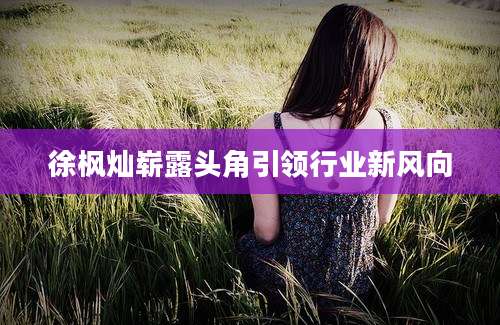 徐枫灿崭露头角引领行业新风向