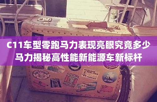C11车型零跑马力表现亮眼究竟多少马力揭秘高性能新能源车新标杆