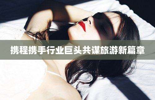 携程携手行业巨头共谋旅游新篇章