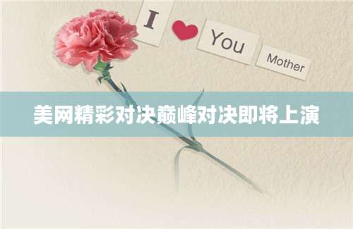 美网精彩对决巅峰对决即将上演