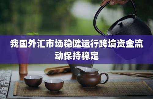 我国外汇市场稳健运行跨境资金流动保持稳定