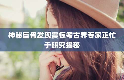 神秘巨骨发现震惊考古界专家正忙于研究揭秘
