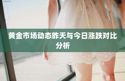 黄金市场动态昨天与今日涨跌对比分析