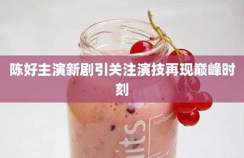 陈好主演新剧引关注演技再现巅峰时刻