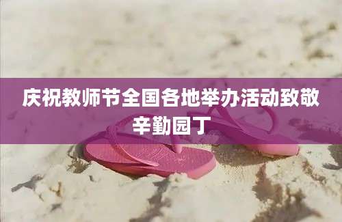 庆祝教师节全国各地举办活动致敬辛勤园丁