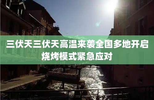 三伏天三伏天高温来袭全国多地开启烧烤模式紧急应对