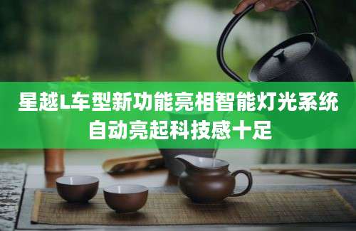 星越L车型新功能亮相智能灯光系统自动亮起科技感十足
