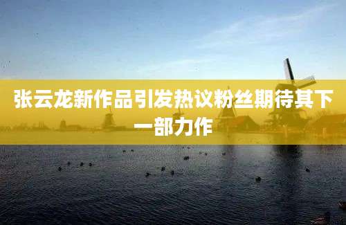 张云龙新作品引发热议粉丝期待其下一部力作