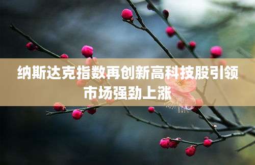 纳斯达克指数再创新高科技股引领市场强劲上涨
