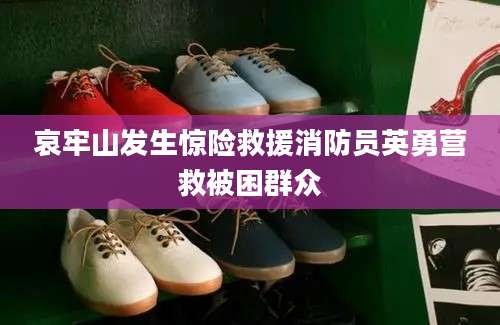 哀牢山发生惊险救援消防员英勇营救被困群众