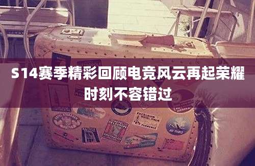 S14赛季精彩回顾电竞风云再起荣耀时刻不容错过