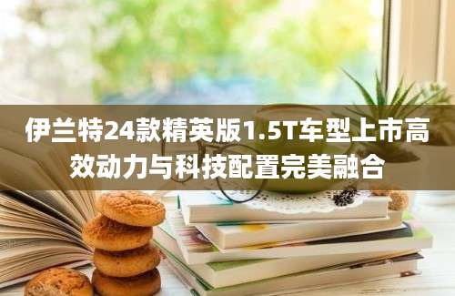 伊兰特24款精英版1.5T车型上市高效动力与科技配置完美融合