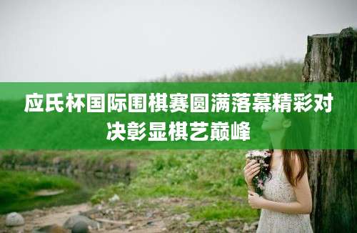 应氏杯国际围棋赛圆满落幕精彩对决彰显棋艺巅峰