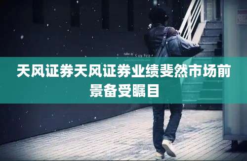天风证券天风证券业绩斐然市场前景备受瞩目