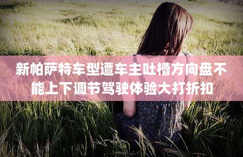 新帕萨特车型遭车主吐槽方向盘不能上下调节驾驶体验大打折扣
