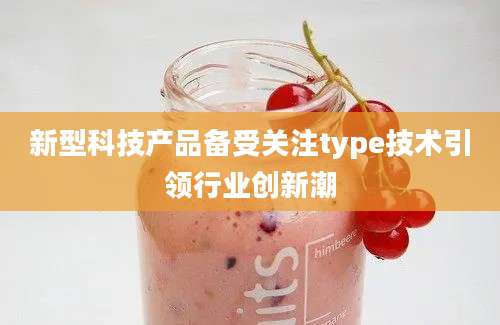 新型科技产品备受关注type技术引领行业创新潮