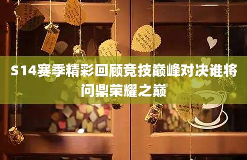 S14赛季精彩回顾竞技巅峰对决谁将问鼎荣耀之巅