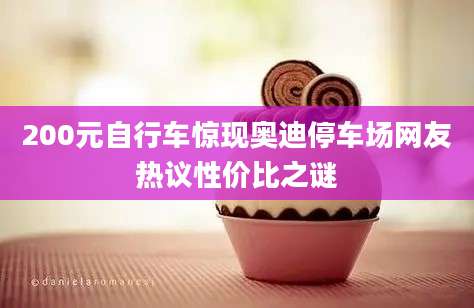 200元自行车惊现奥迪停车场网友热议性价比之谜