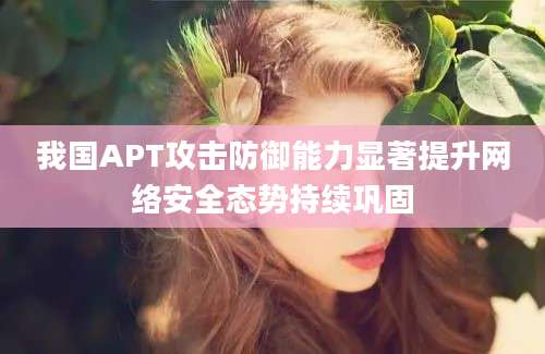 我国APT攻击防御能力显著提升网络安全态势持续巩固