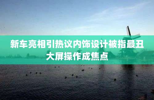 新车亮相引热议内饰设计被指最丑大屏操作成焦点