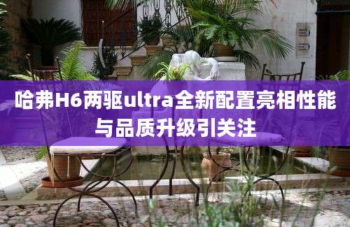 哈弗H6两驱ultra全新配置亮相性能与品质升级引关注