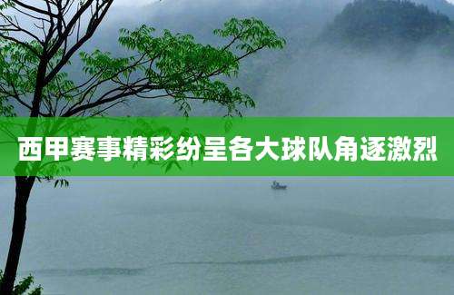 西甲赛事精彩纷呈各大球队角逐激烈
