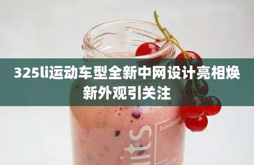 325li运动车型全新中网设计亮相焕新外观引关注