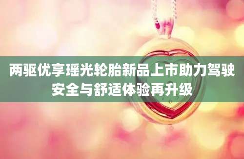 两驱优享瑶光轮胎新品上市助力驾驶安全与舒适体验再升级