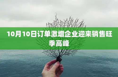 10月10日订单激增企业迎来销售旺季高峰