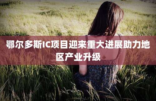 鄂尔多斯IC项目迎来重大进展助力地区产业升级