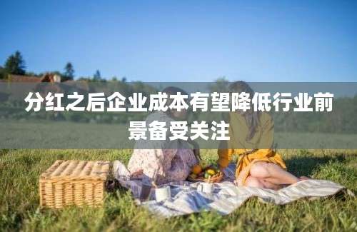 分红之后企业成本有望降低行业前景备受关注