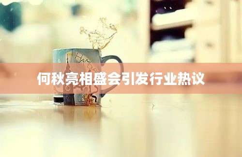 何秋亮相盛会引发行业热议
