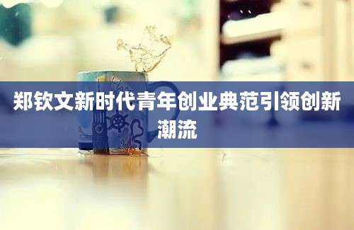 郑钦文新时代青年创业典范引领创新潮流