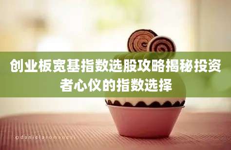 创业板宽基指数选股攻略揭秘投资者心仪的指数选择