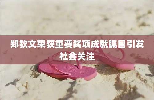 郑钦文荣获重要奖项成就瞩目引发社会关注