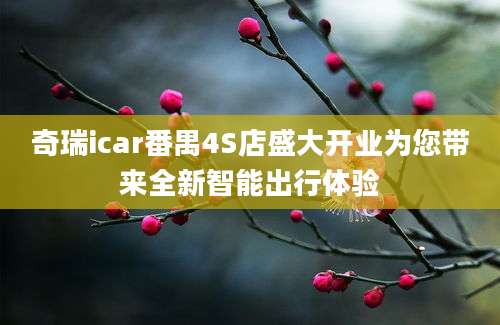 奇瑞icar番禺4S店盛大开业为您带来全新智能出行体验